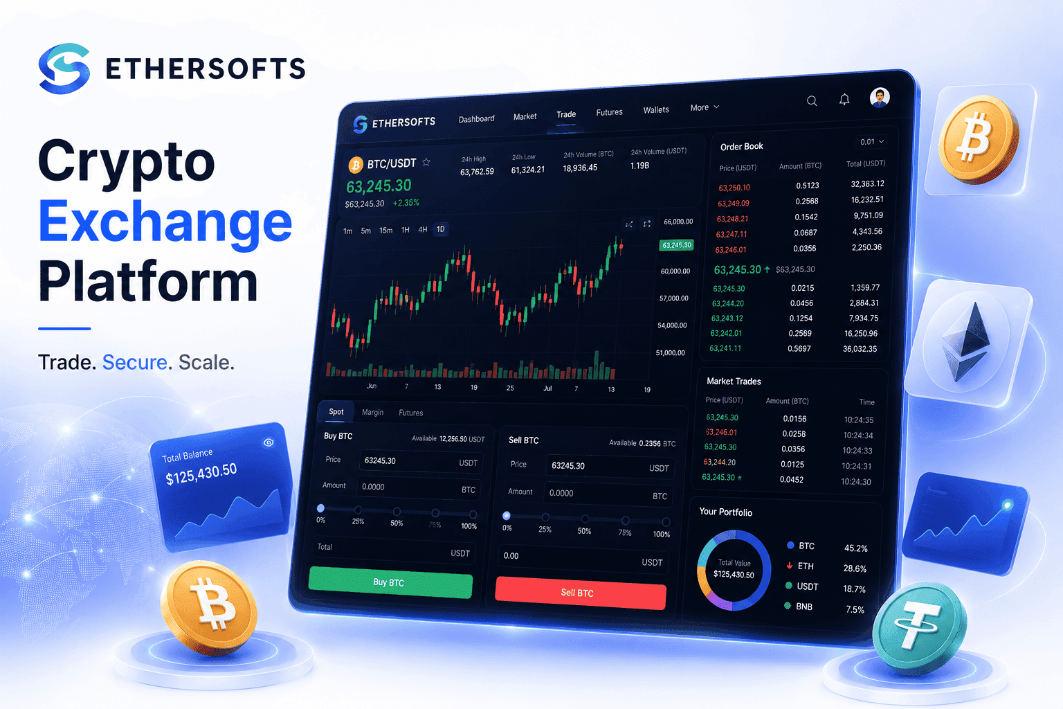 Crypto Exchange Platform — product showcase