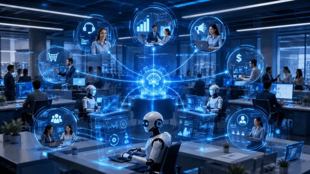 Business applications of AI agents across multiple departments